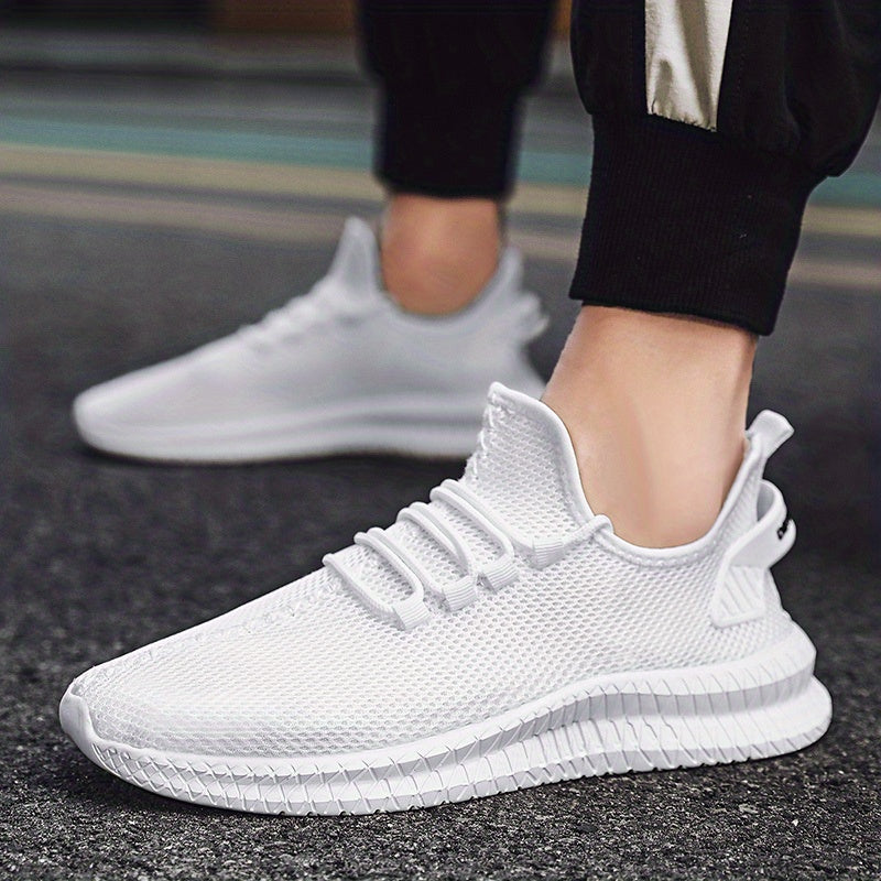 Men's Fashion Trendy Knit Breathable Lightweight Casual Sneakers for Sports