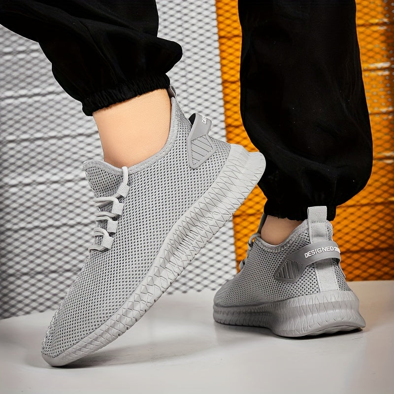 Men's Fashion Trendy Knit Breathable Lightweight Casual Sneakers for Sports