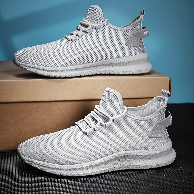 Men's Fashion Trendy Knit Breathable Lightweight Casual Sneakers for Sports