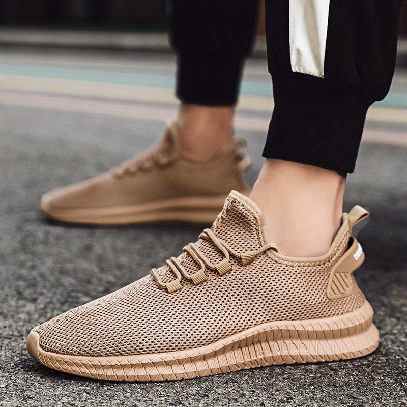 Men's Fashion Trendy Knit Breathable Lightweight Casual Sneakers for Sports