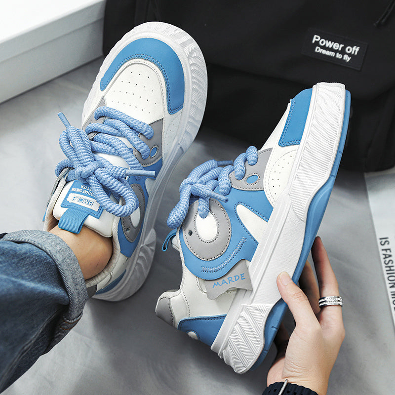 Men's Trendy Skate Shoes - Wear-Resistant Non-Slip Lace-Up Versatile Shoes for Outdoor Casual