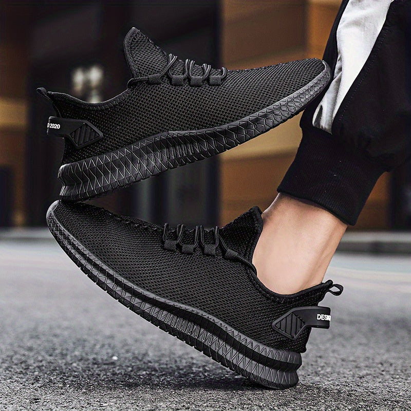 Men's Fashion Trendy Knit Breathable Lightweight Casual Sneakers for Sports