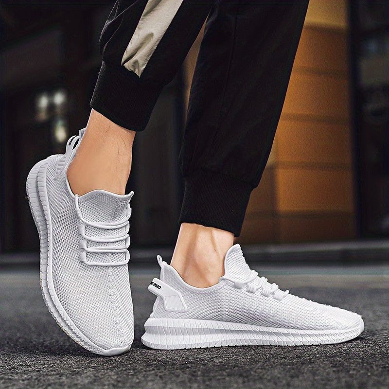 Men's Fashion Trendy Knit Breathable Lightweight Casual Sneakers for Sports